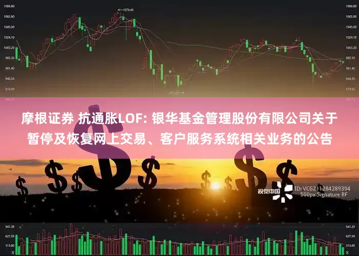摩根证券 抗通胀LOF: 银华基金管理股份有限公司关于暂停及恢复网上交易、客户服务系统相关业务的公告